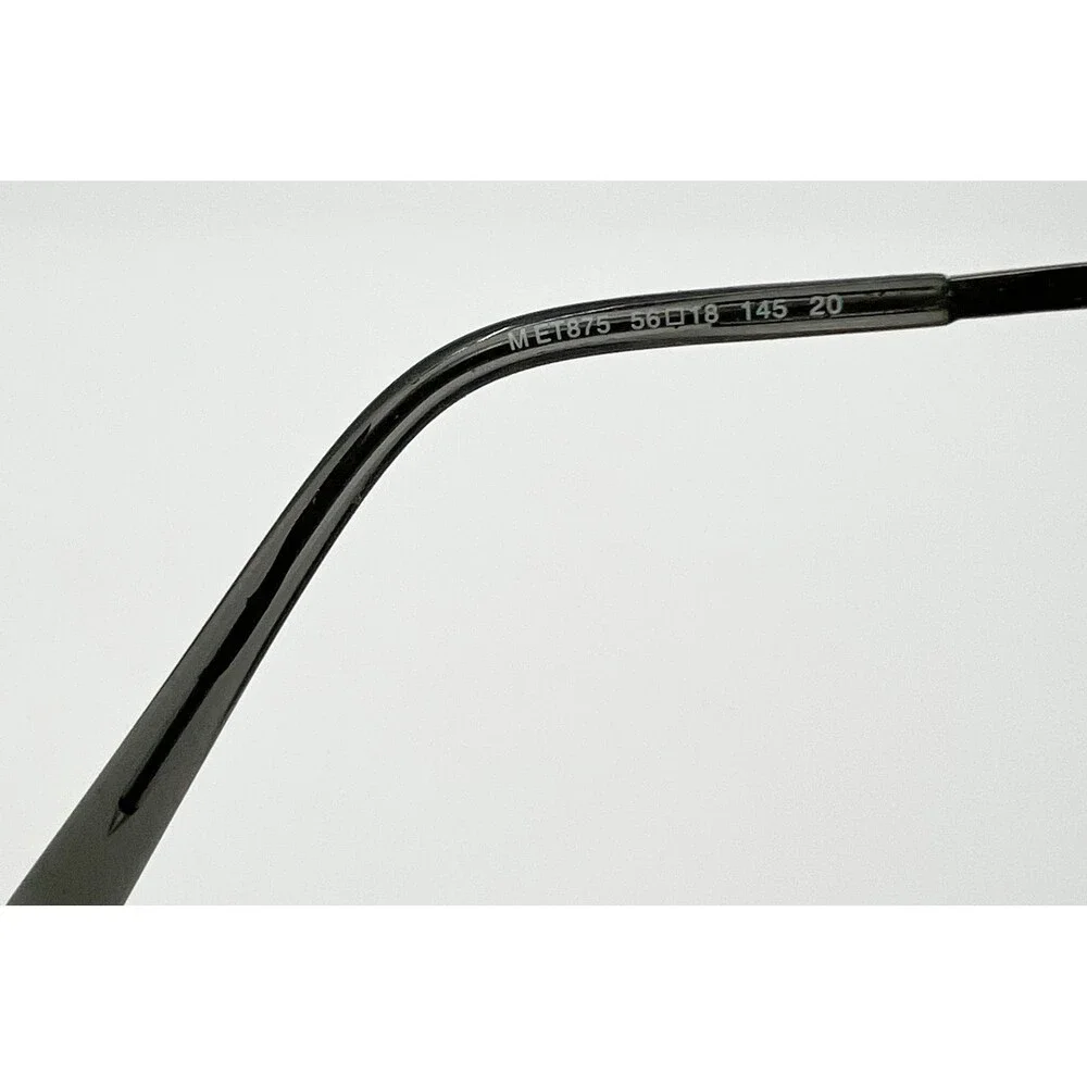 EasyTwist Eyeglass Frames Mens Brown MET875 Metal Rectangular 56-18-145